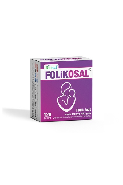 Biosal Folik Asit 400 Mcg 120 Tablet