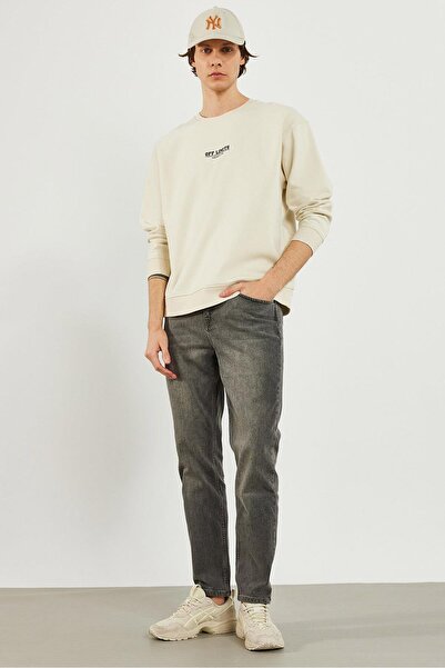 VENA Світшот з принтом Limits - Екрю