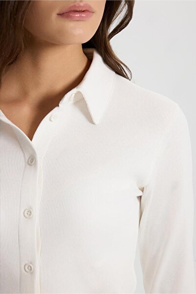 VENA Shirt Form Camisole T-Shirt-Ivory