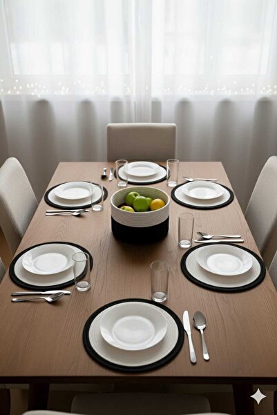 NEVA TASARIM ameıkan servıs takımı supla takımı tabak duzenlıycı jut ıp halat ıp