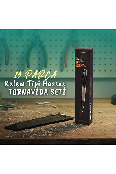 Marketekno Kalem Tipi Hassas Tornavida 13 Parçalı Pratik Tornavida Seti