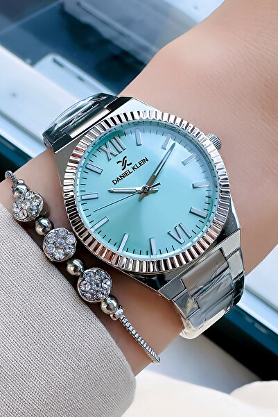 Daniel Klein Orijinal Kadın Kol Saati 3 Atm Su Geçirmez Gümüş Renk Çelik Kordon Bileklik Hediye DKBY2018C5