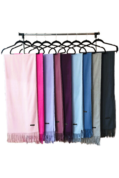 OEM Set sal din casmir violet-ametist cu bereta asortata in stil frantuzesc, 200 x 75 cm