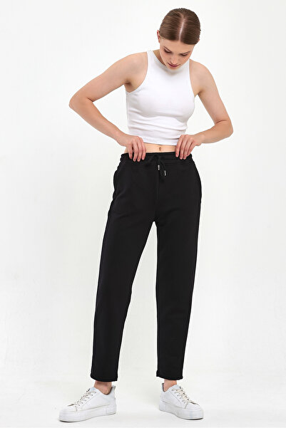 VENA Βαμβακερό Φούτερ Larissa Regular Fit - Μαύρο