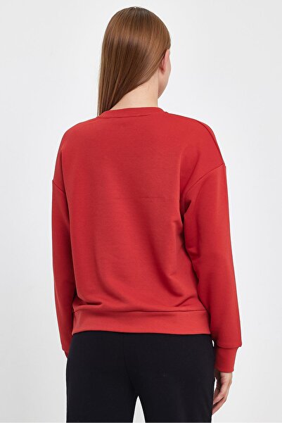 VENA Φούτερ Rhona Κοντό Μανίκι Regular Fit 3 Ινών-Κόκκινο