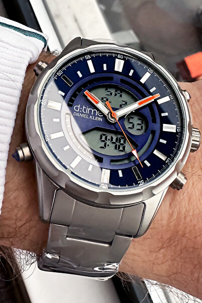 Daniel Klein Men's Wristwatch 3 Atm Waterproof Smoke Color Steel Cord + Bracelet Gift DKE2078C4