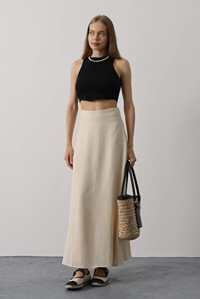 MODA Linen Skirt - Stone
