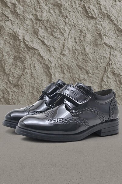 Rakerplus Velcro Oxford cipele za dečake od lakirane kože