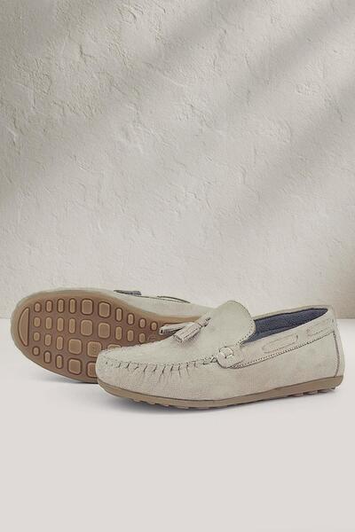 Rakerplus Chlapecké mokasínové boty na suchý zip Mink