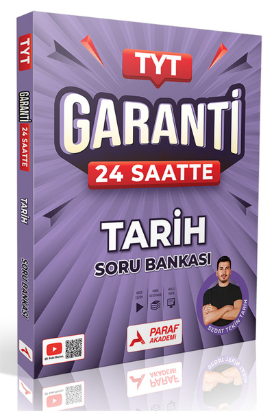 paraf yayınları SEDAT TEKİN TYT GARANTİ 24 SAATTE TARİH SORU BANKASI