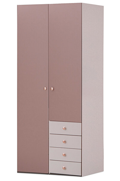 benim odam Rose 2 Kapılı Çekmeceli Dolap Genç / Çocuk Odası 206