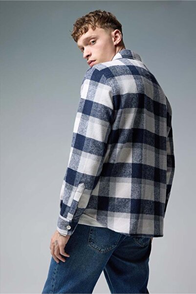 VENA Регулярний крій Картатий сорочка-синій