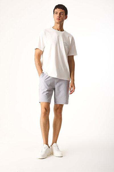 VENA Alfred Gofre Shorts-Ice Gray