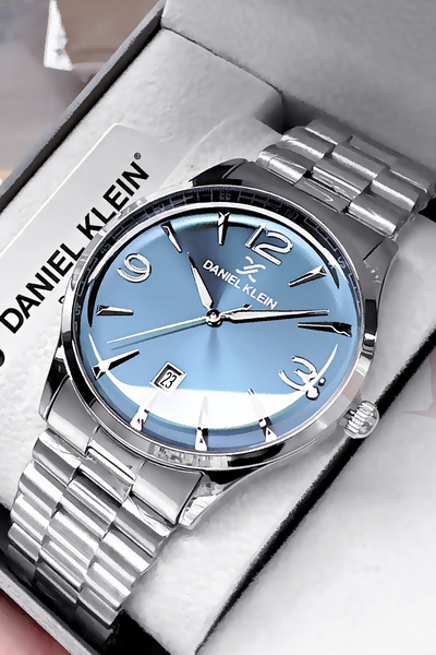 Daniel Klein Premium Father's Day Men's Wristwatch Waterproof Silver Color Steel Band Gift Bracelet Dker2058C3