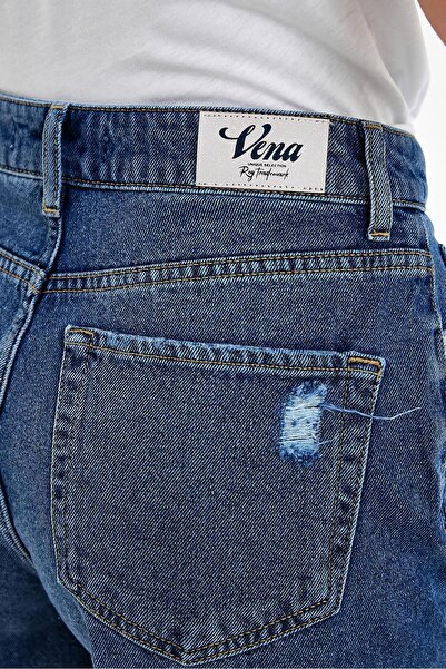 VENA Σορτς Sementa Bermuda Dark Blue Jean-Σκούρο Μπλε