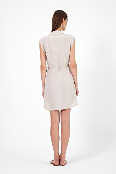 VENA Georgina Keten Elbise-Taş