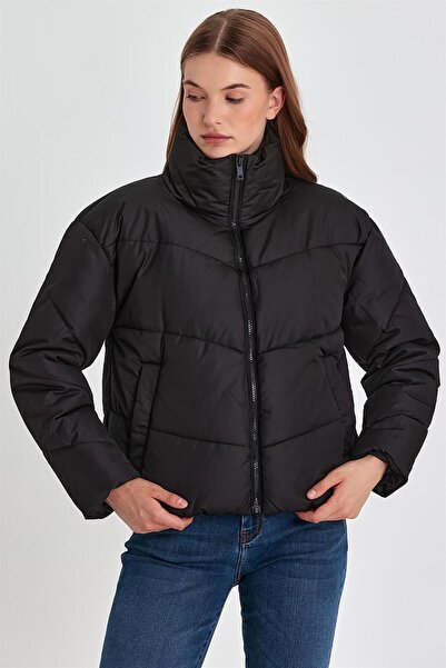 VENA Lucia Puffer Jacket - Black