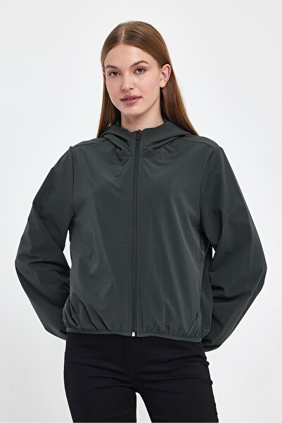 VENA Mary Kapüşonλη Παρασκευή Μπουφάν - Χακί