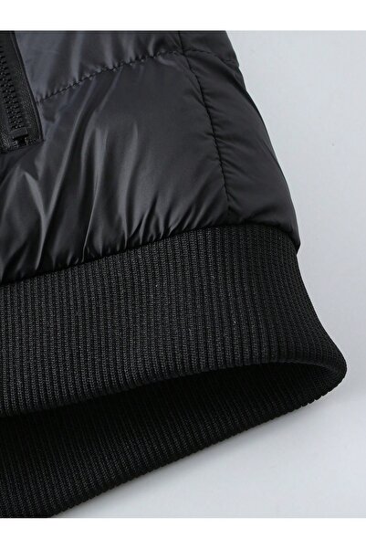 TREND KOMBİN Мъжка черна водоустойчива и ветроустойчива пухена яке