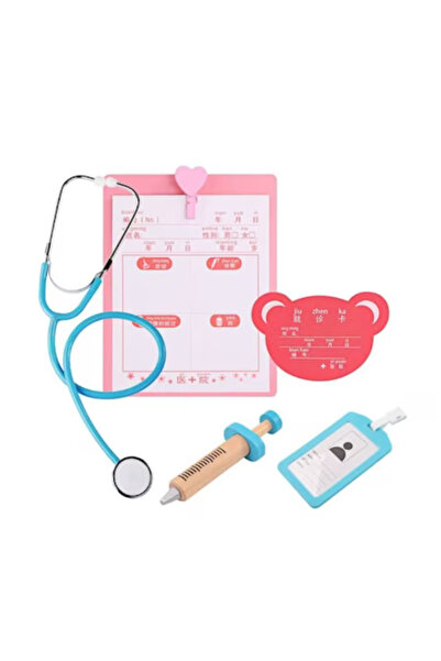 OEM Set de joacă Doctor cu 23 de accesorii, lemn, plastic și metal, +3 ani