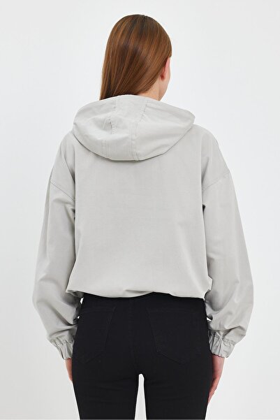 VENA Μπουφάν με κουκούλα Meggy-Γκρι πάγος