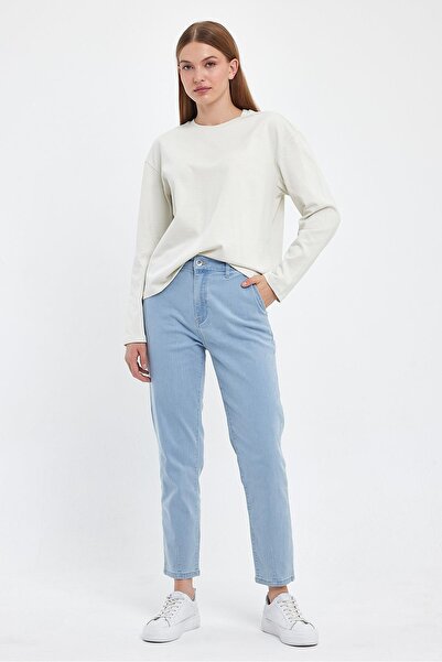 VENA Ashley Crew Neck Long Sleeve T-Shirt-Silver Grey