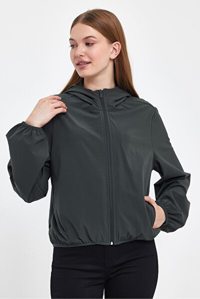 VENA Mary Kapüşonλη Παρασκευή Μπουφάν - Χακί