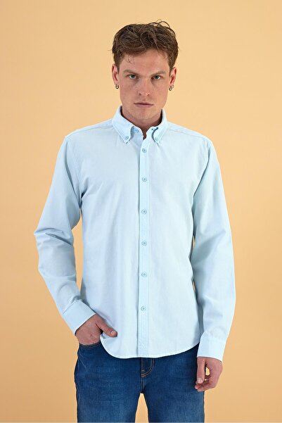 VENA Cămașă Oxford Regular Fit Steven - Albastru