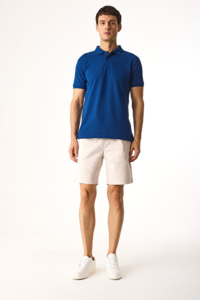 VENA Σορτς από γαμπαρντίνα με ελαστική μέση Alfred Beli-Πέτρα