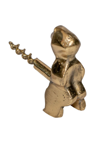 PM Dizayn Pmdizayn God of Abundance Brass Cast Corkscrew 6cm