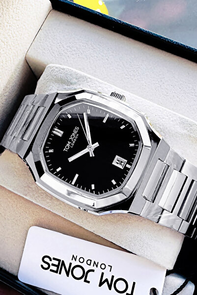 Tom Jones Erkek Kol Saati 3 Atm Su Geçirmez Gümüş Renk Çelik Kordon Bileklik Elg1263