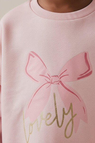 Minipodyum Κοριτσίστικο Lovely εμπριμέ καλσόν διπλό σετ