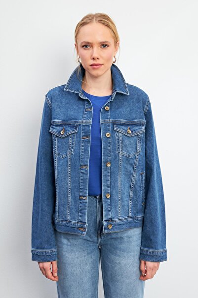 VENA Jachetă de blugi Ally Dark Blue Slim Fit-Albastru închis