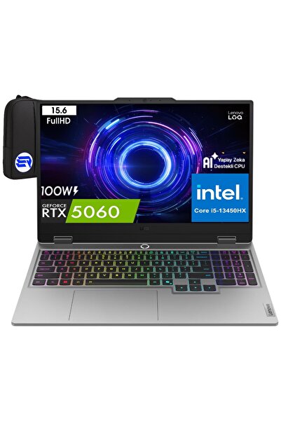 LENOVO Loq 15IRX10 83JE00ENTR I5-13450HX 24GB Ram 512GB SSD RTX5060 15.6" Fhd...