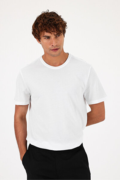 VENA Μπλουζάκι Ken Crew Neck Regular Fit Basic-Λευκό