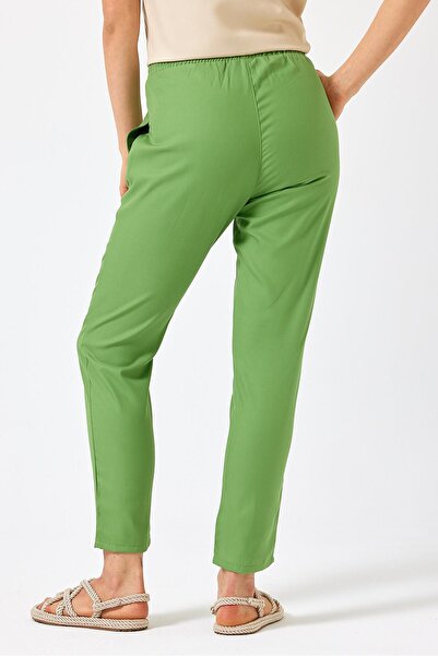 VENA Green Alian Women's Beach Pants - Elastic Waist (Lyocell)