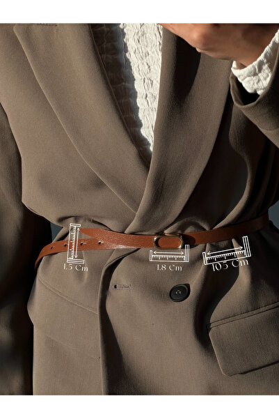 Fiori Імпортна овальна золота пряжка Тонкий ремінь Штани Ремінь Гомлек Ремінь...