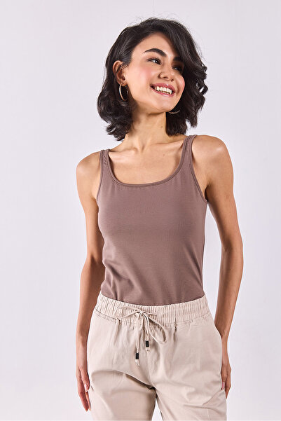 VENA Marci Slim Fit Tank Top - Mink