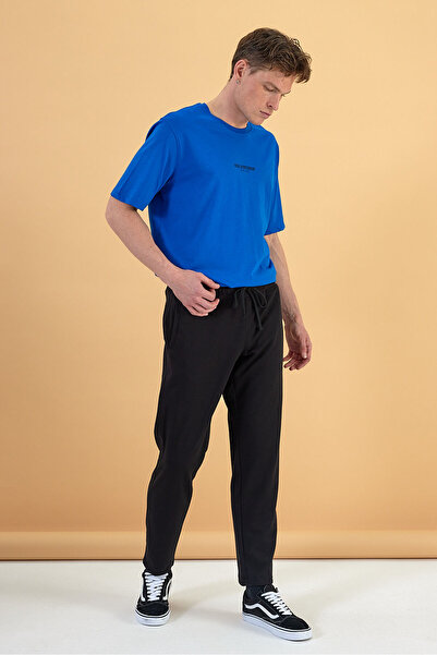 VENA Βαμβακερό παντελόνι Karl Regular Fit - Μαύρο