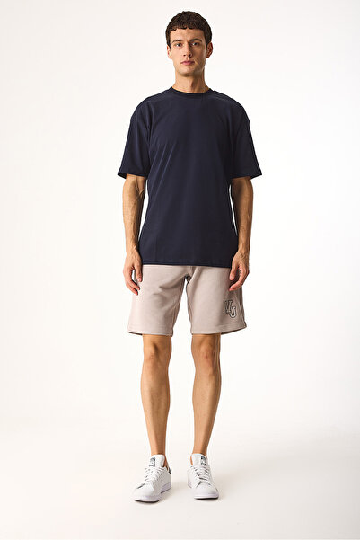 VENA Μπλουζάκι με λαιμόκοψη με μαλακή υφή-Μπλε ναυτικό