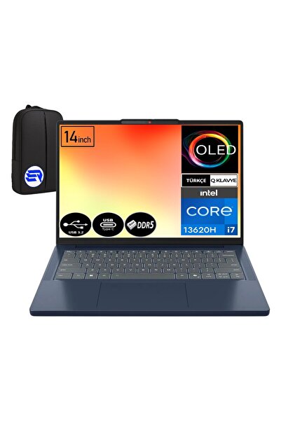 LENOVO Ideapad Slim 3 Intel Core İ7-13620H 16GB Ram 512GB SSD WIN11 Pro 14'' Inç OLED Ekran 83K00018