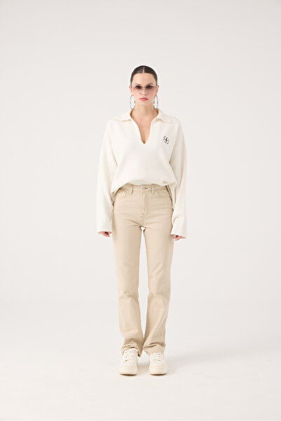 HOLLY LOLLY Bézs Sagrado Jean nadrág