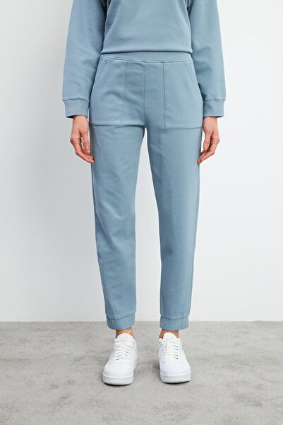 VENA Γυναικείο παντελόνι Jogging Pique-Μπλε του ουρανού
