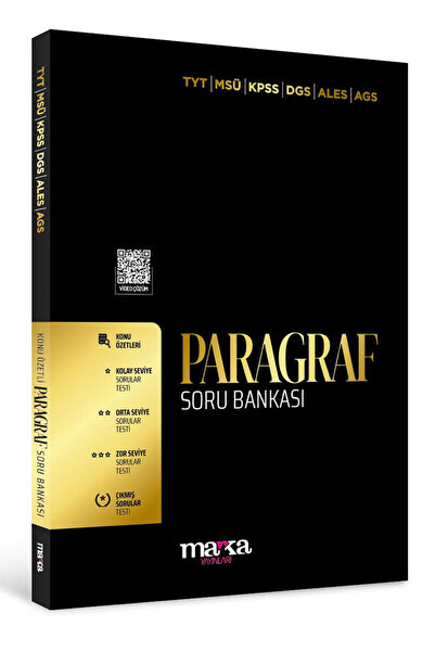 Marka Yayınları 2026 Model Tyt KPSS DGS ALES AGS Paragraf Konu Özetli Soru Bankası Tamamı Video Çözümlü