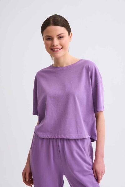 THERECOLOR Short Sleeve Women's Organic Crop T-Shirt Regular Fit