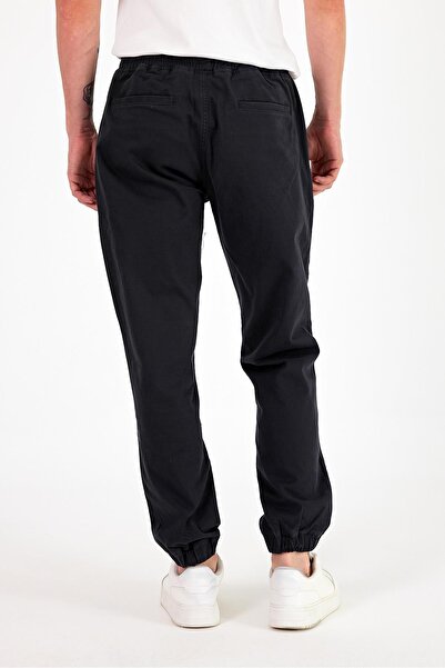 VENA Simon Slim Fit Gabardine Jogger Pants-Anthracite