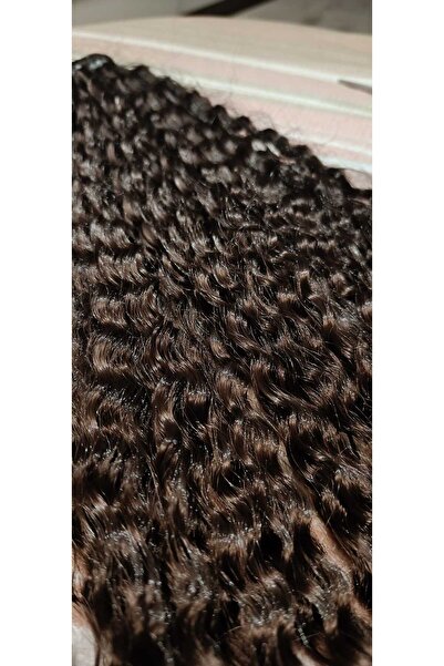 PERUK Kahverengi Kıvırcık At Kuyruğu Postiş