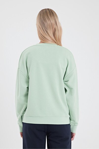 VENA Rhona Crew Neck Regular Fit 3 Thread Sweatshirt-Ada Tea