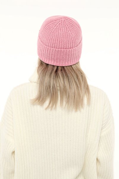 Aghilo Μάλλινο χειμερινό καπέλο με κορδόνια – Ροζ σε σκόνη