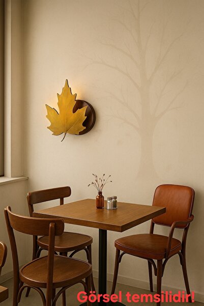 Bozyaka Aydınlatma Çınar Dekoratif Tasarım Metal Duvar Aplik Eskitme Modern Iç Mekan (AMPUL DAHİLDİR...)